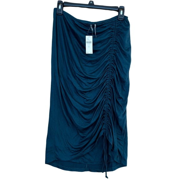 (23)🌷New Anthropologie Ruched Spring/ Summer Midi Skirt🌷 - Picture 4 of 7